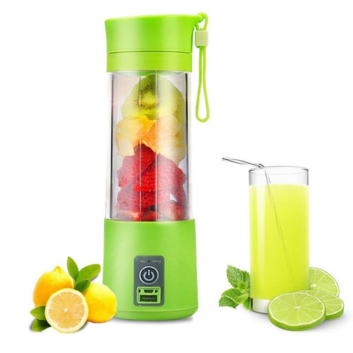 3 Colors 380ml Portable USB Juicer Cup